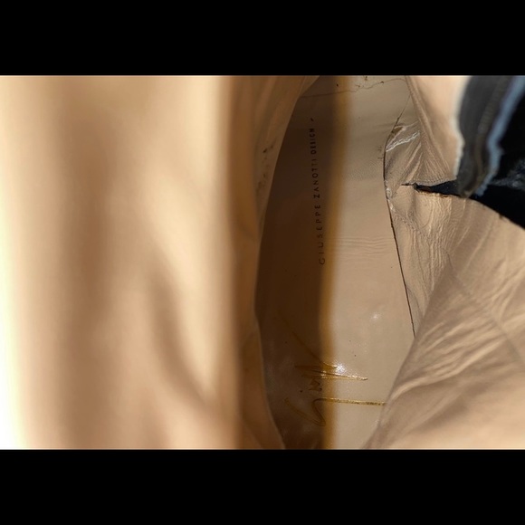 Giuseppe Zanotti Design black snake skin boots 36 1/5 black - Picture 5 of 5